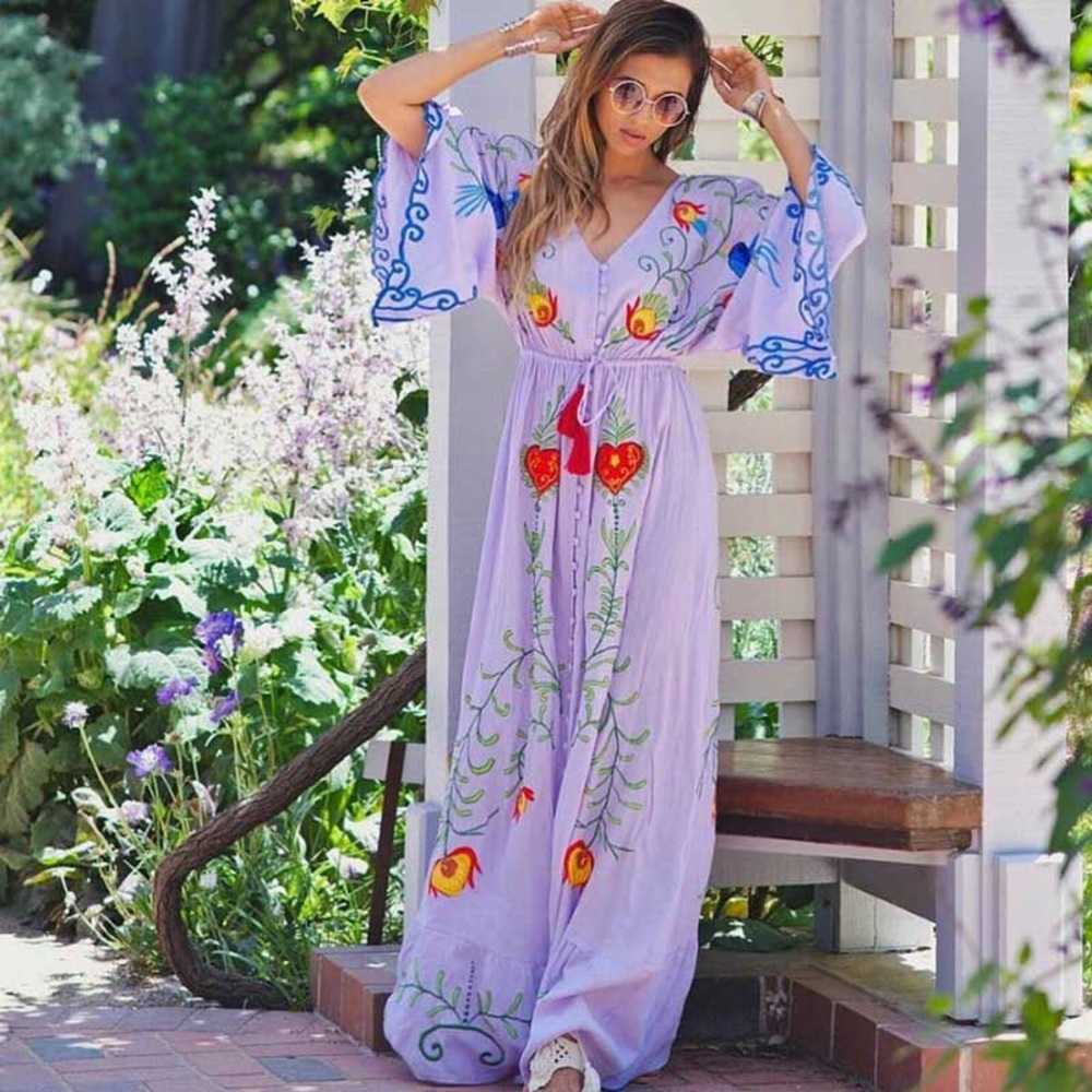 STUNNING cotton embroidered dress - Picture 7 of 11